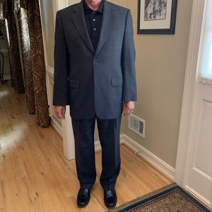 Alfred Dunner 34R gray wool suit